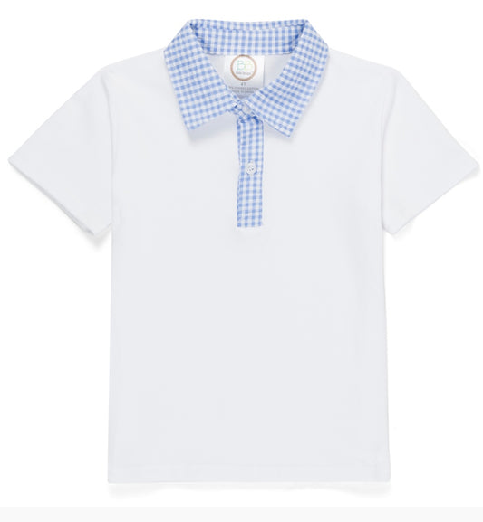 Boys gingham polo