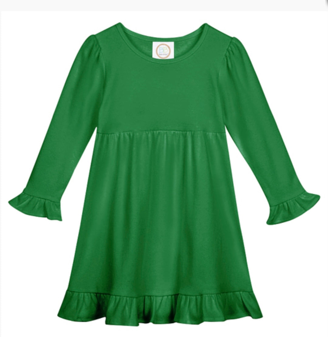 Long sleeve ruffle dress