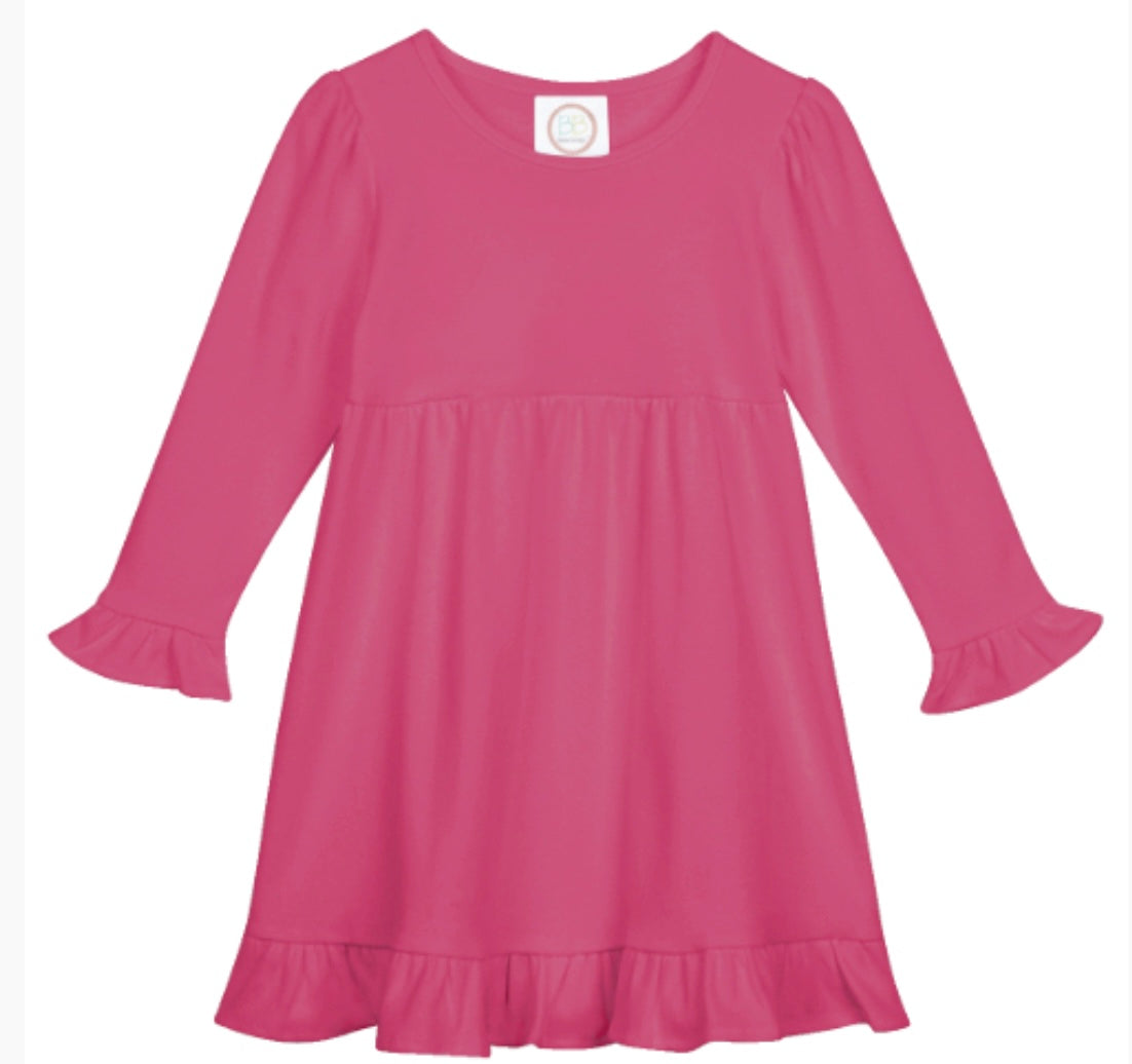 Long sleeve ruffle dress