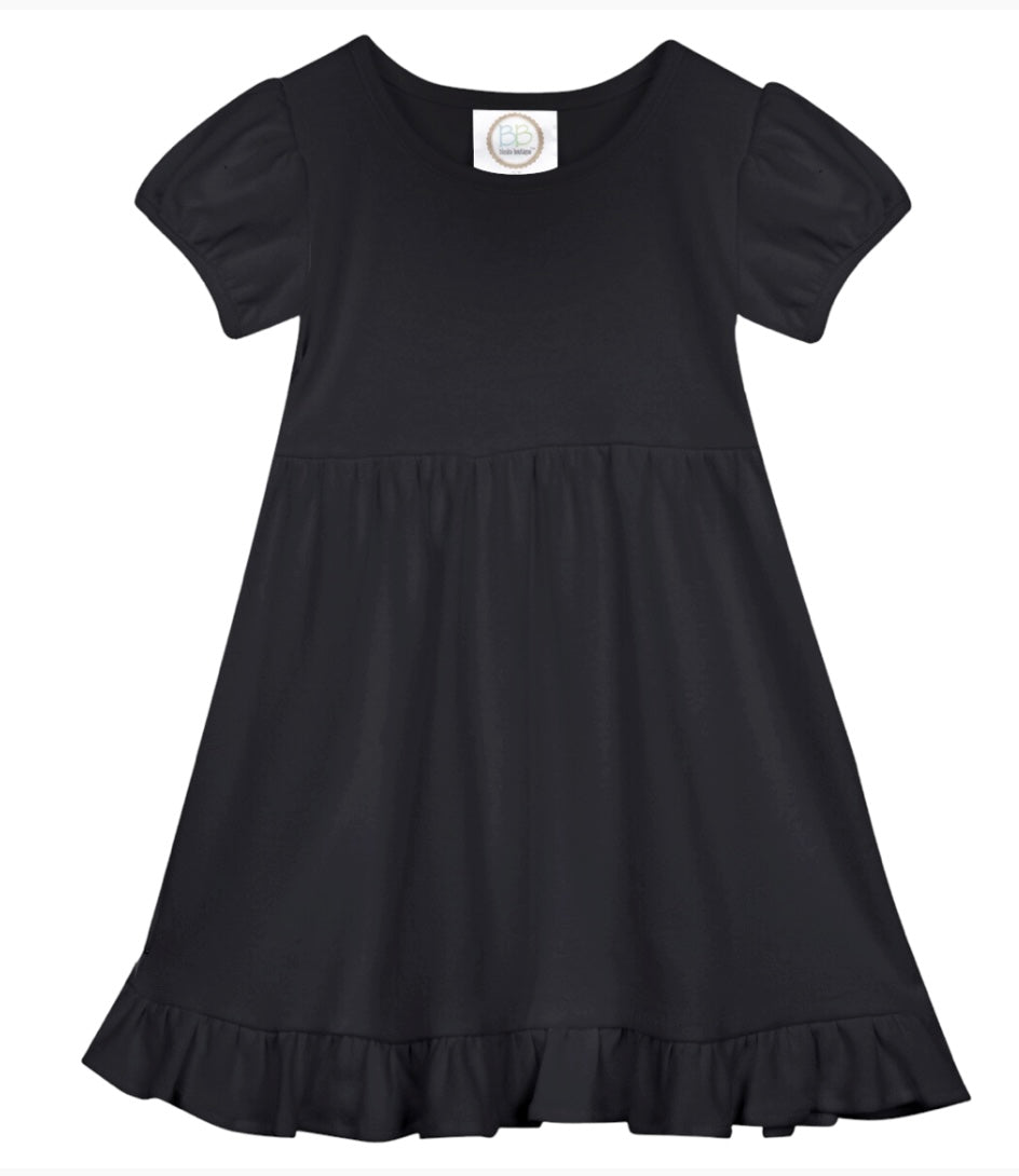 Short sleeve ruffle dress