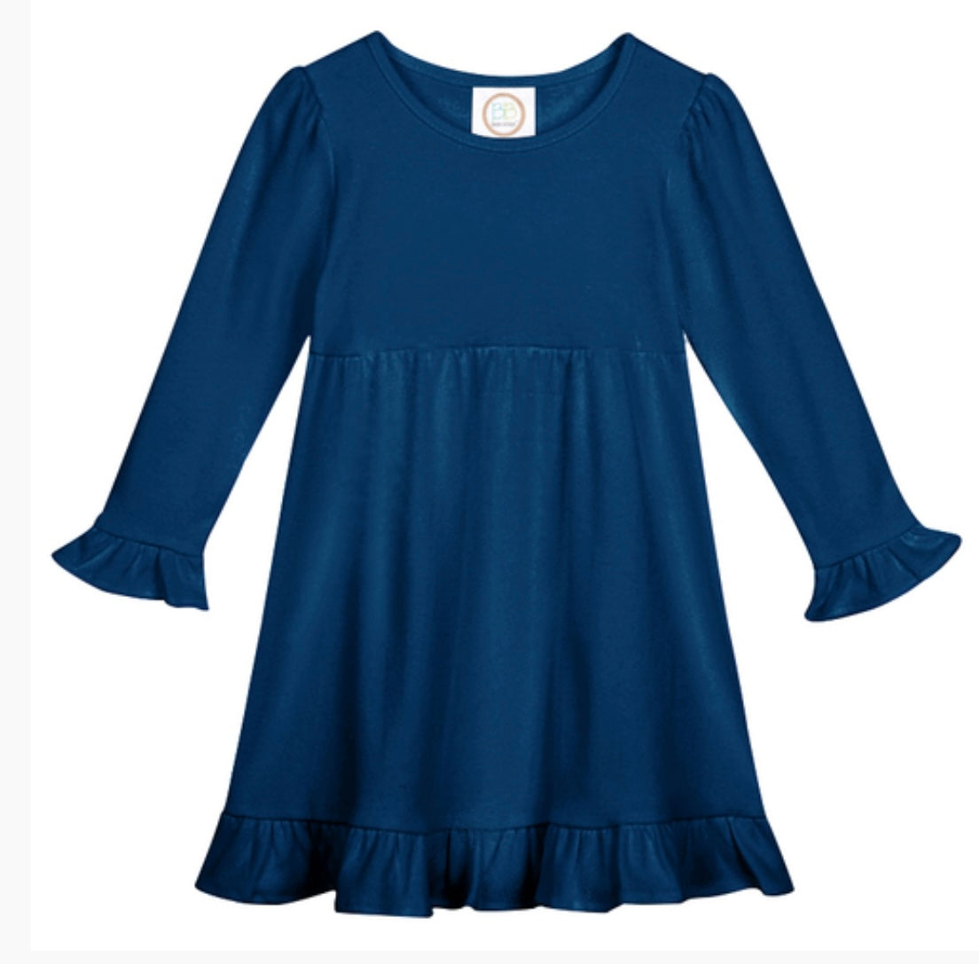 Long sleeve ruffle dress