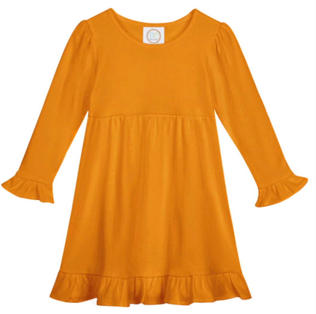 Long sleeve ruffle dress