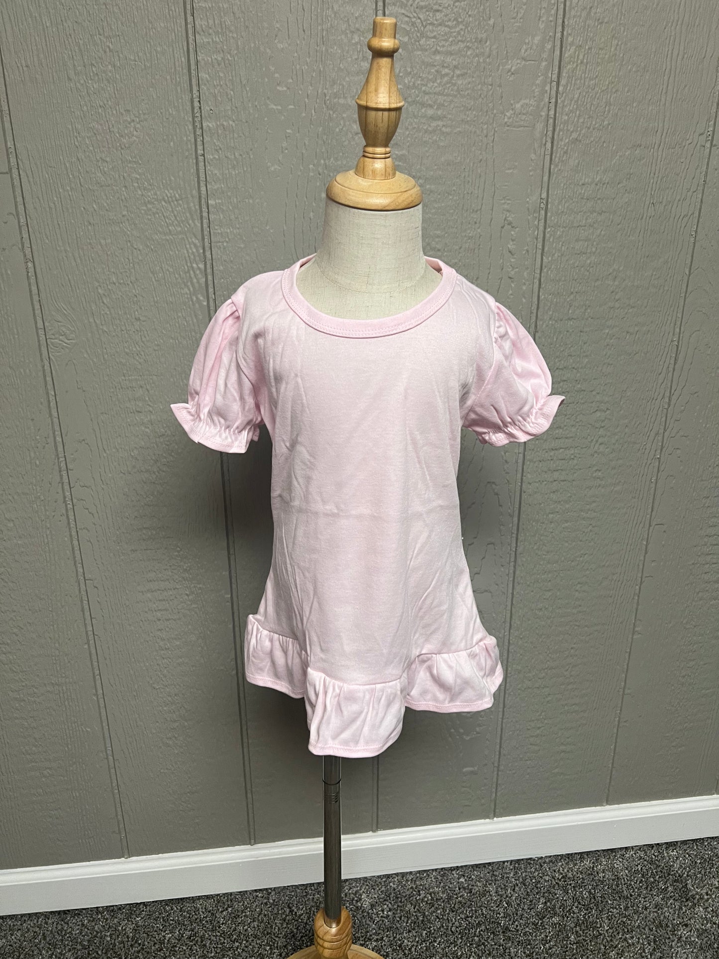 Puff Short Sleeve Ruffle Top