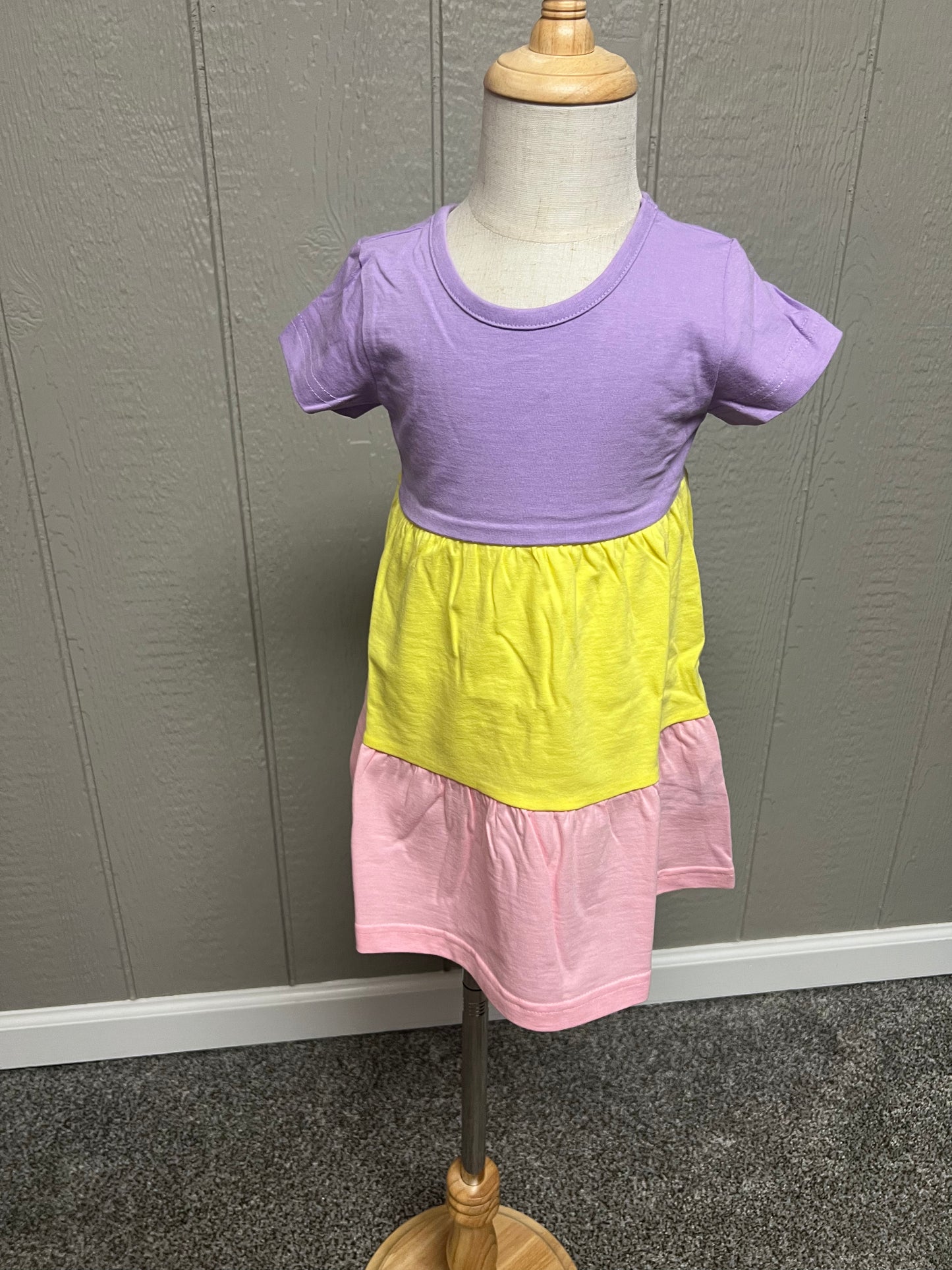 Color Block Girls Dress