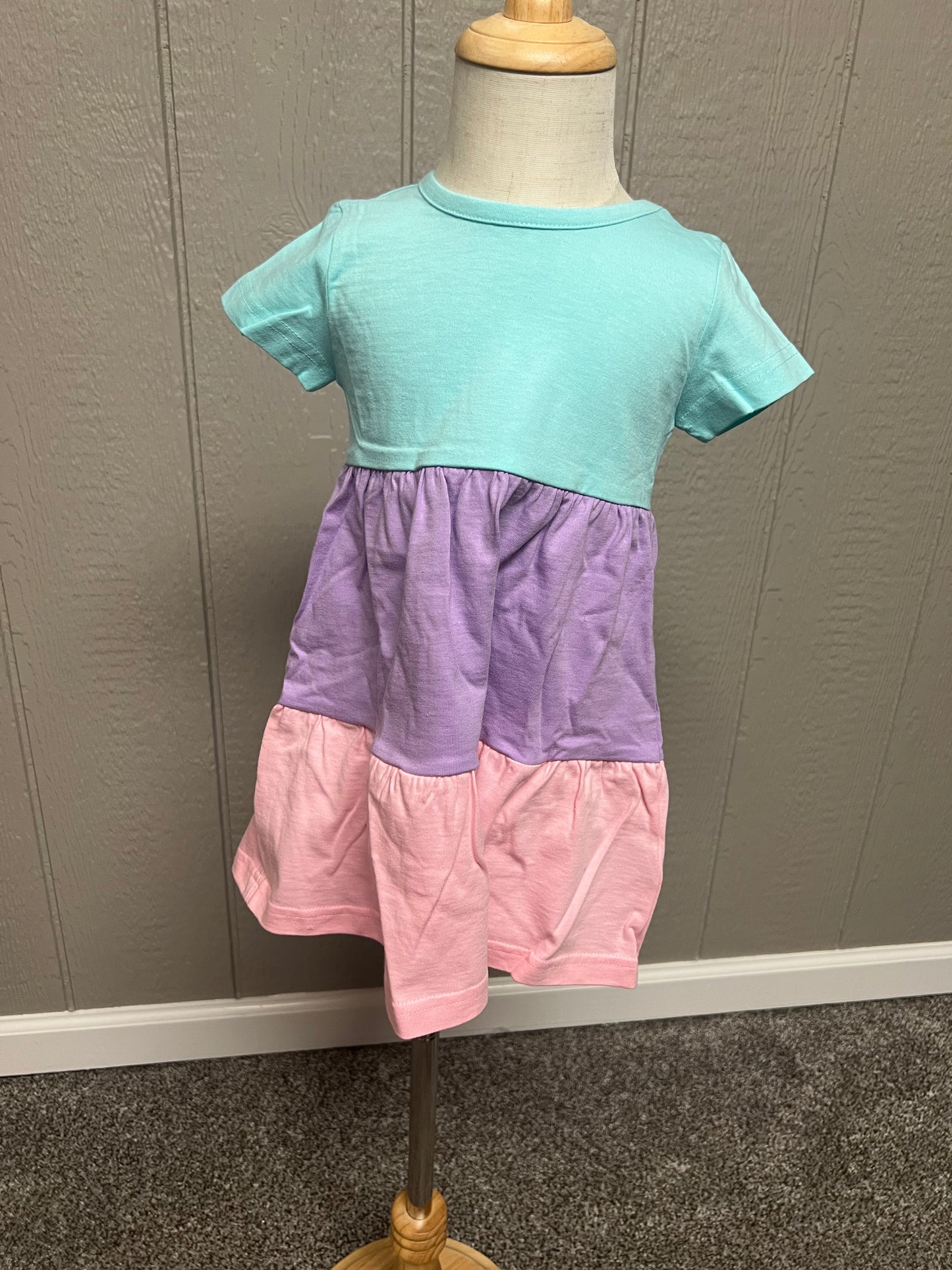 Color Block Girls Dress