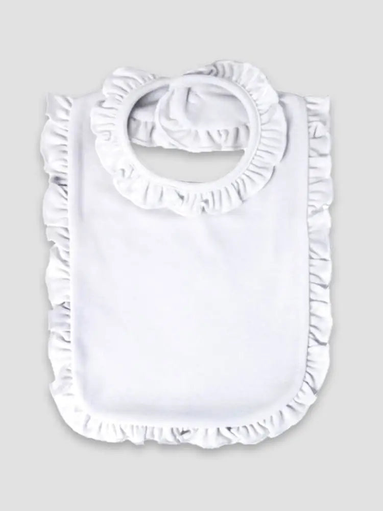 White Ruffle Bib